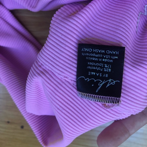 Pink Ribbed Bikini Set - Picture 5 of 7